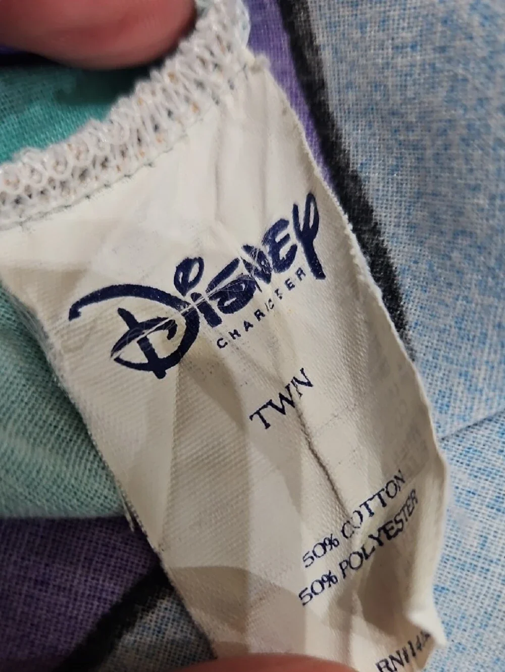 Vintage 80s Disney Mickey & Minnie Stone Age Twin Sheet Set (3 Piece)